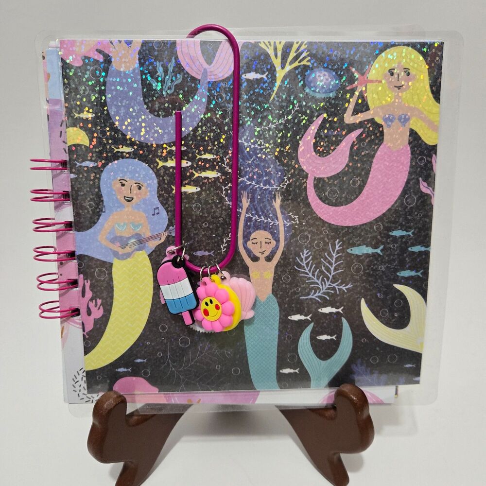 Colorbok Multicolor Scrapbook Paper 6x6 Mermaid Unicorn Notebook Set